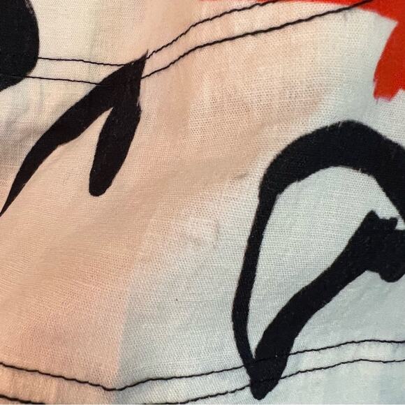 NWT Tanya Taylor Quinn Linen-Blend Shorts Floral Size Large Retail $275 - Picture 4 of 10